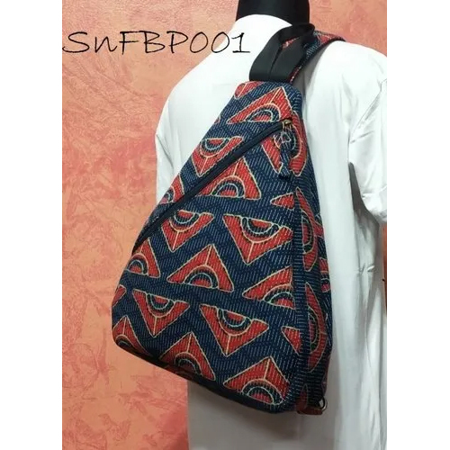 Off White-red Shoulder Cotton Backpack Bag