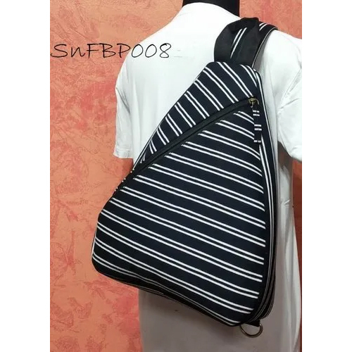 Off White-red Shoulder Cotton Backpack Bag