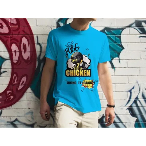 Mens Half Sleeves Cotton T Shirt - Age Group: Adult