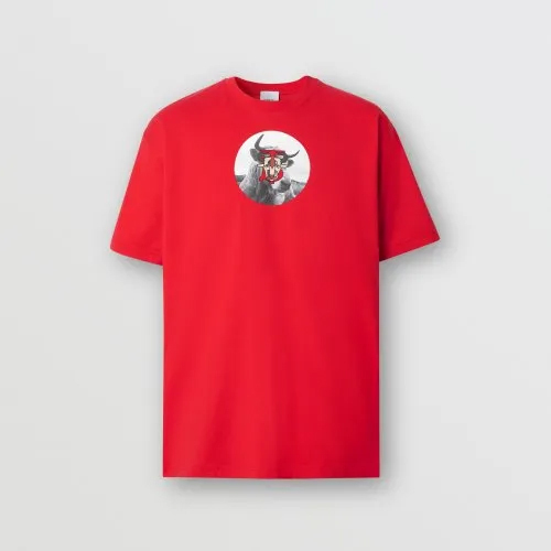 Mens Red Cotton T Shirt - Feature: Soft