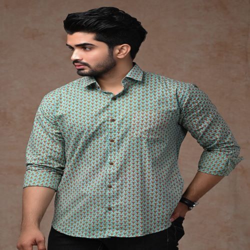 Men's Fancy Shirt - Luxurious Cotton Blend, Tailored Fit, Stylish Pattern, Vibrant Colors, Versatile For Any Occasion