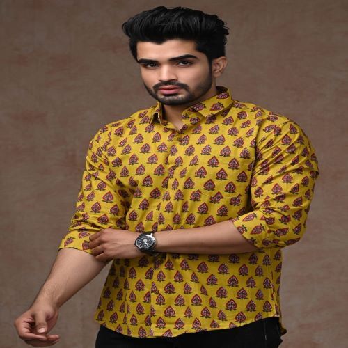 Printed Shirt - 100% Cotton, Available In Multiple Sizes , Effortlessly Stylish And Comfortable Design