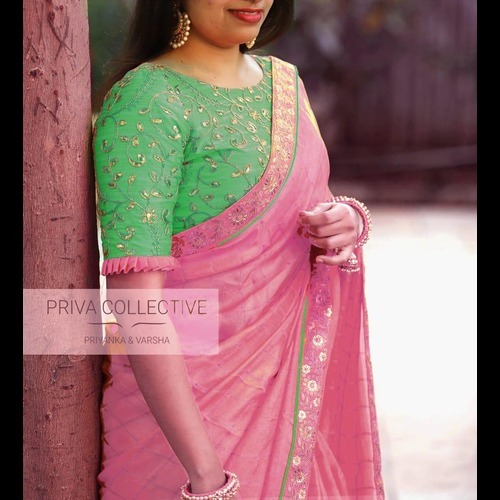 Silk Saree - Color: Yellow And Pink