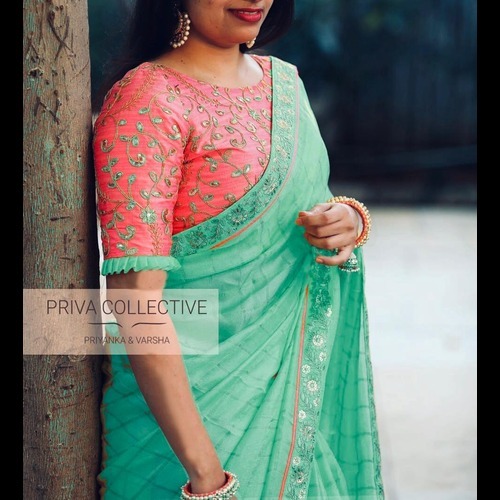 Silk Saree - Color: Yellow And Pink