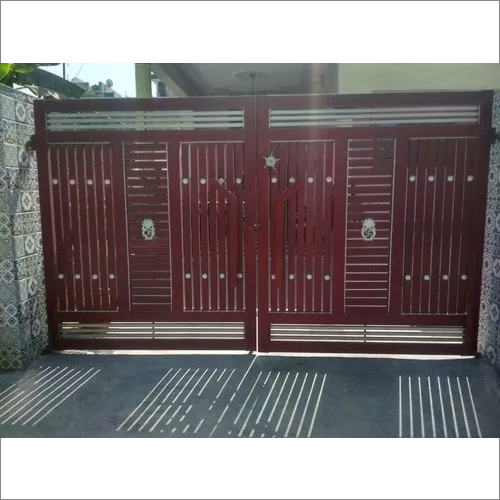 रेड 15 एमएम माइल्ड स्टील मेन गेट