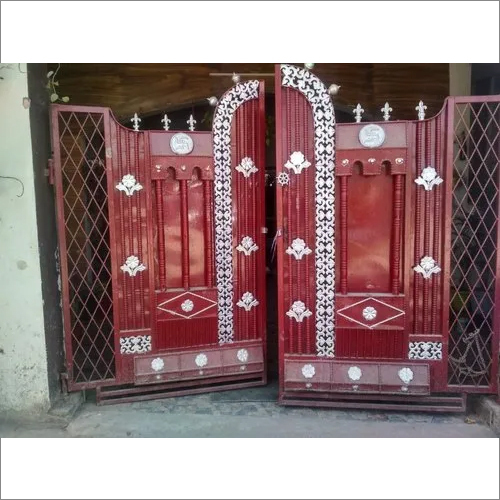 रिन्यूएबल सोर्स माइल्ड स्टील रेड रेजिडेंशियल गेट