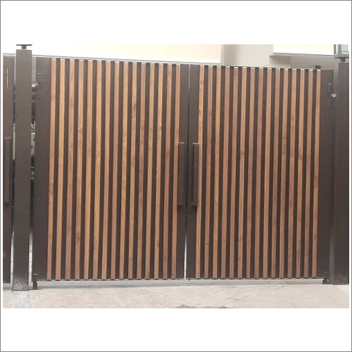 ब्लैक स्टेनलेस स्टील डिज़ाइनर गेट