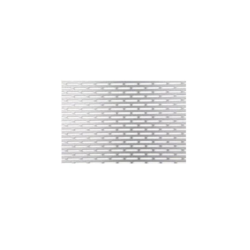 Aluminium Staggered Type Perforated Sheet - Color: Silver