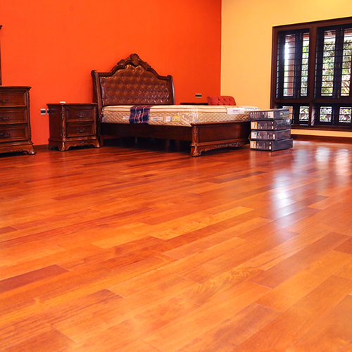Kingsmen Wood Flooring - Burma Teak Wood, 15mm Thickness, Matte Finish, Indoor Use, Water Resistant