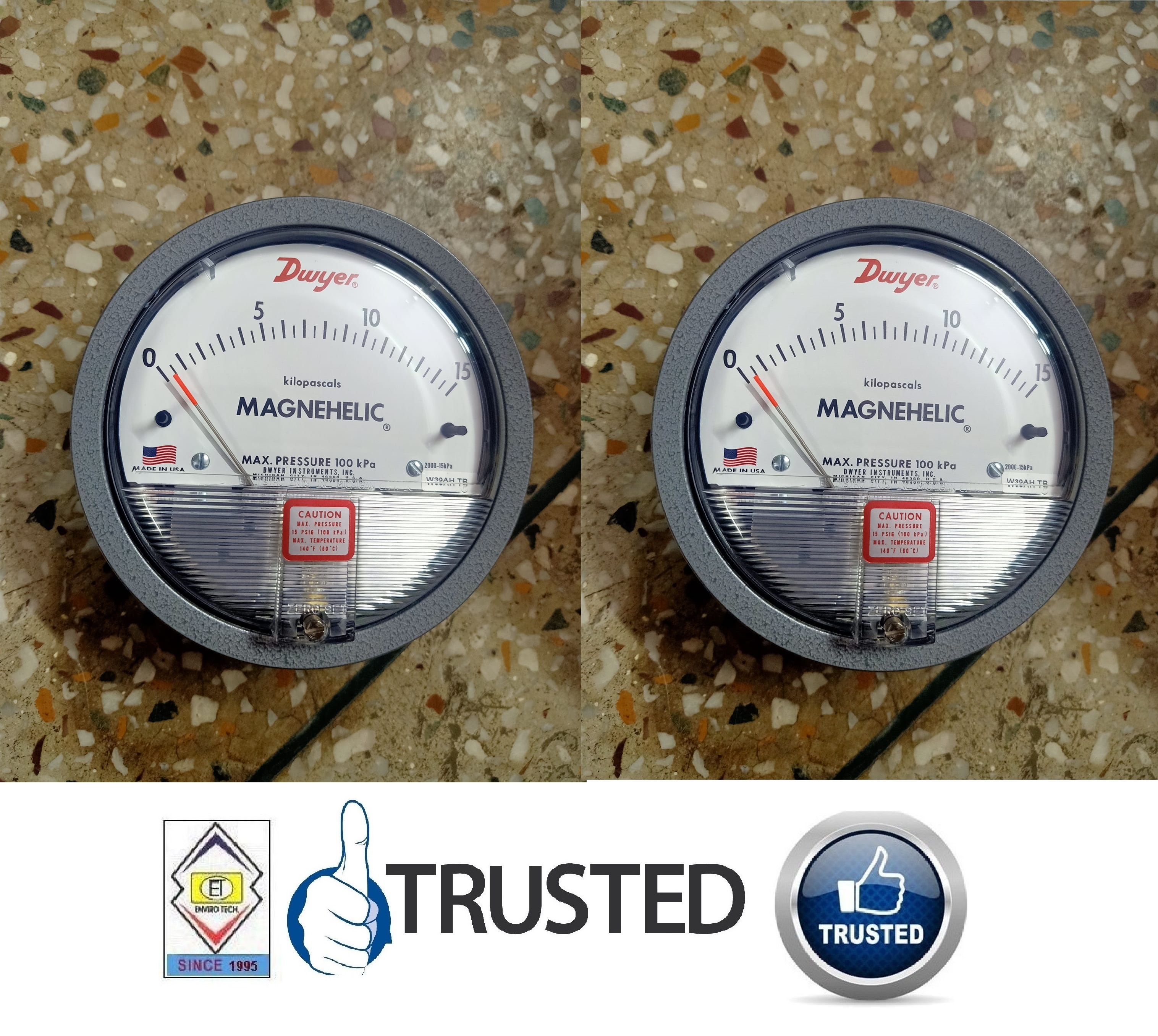 Analog Dwyer Series 2000 Magnehelic Differential Pressure Gauge - Metal Alloy, 4 Inch Dial Size, White/black Color | Accurate Measurement With ±2% Accuracy, Ideal For Pharmaceutical Industries