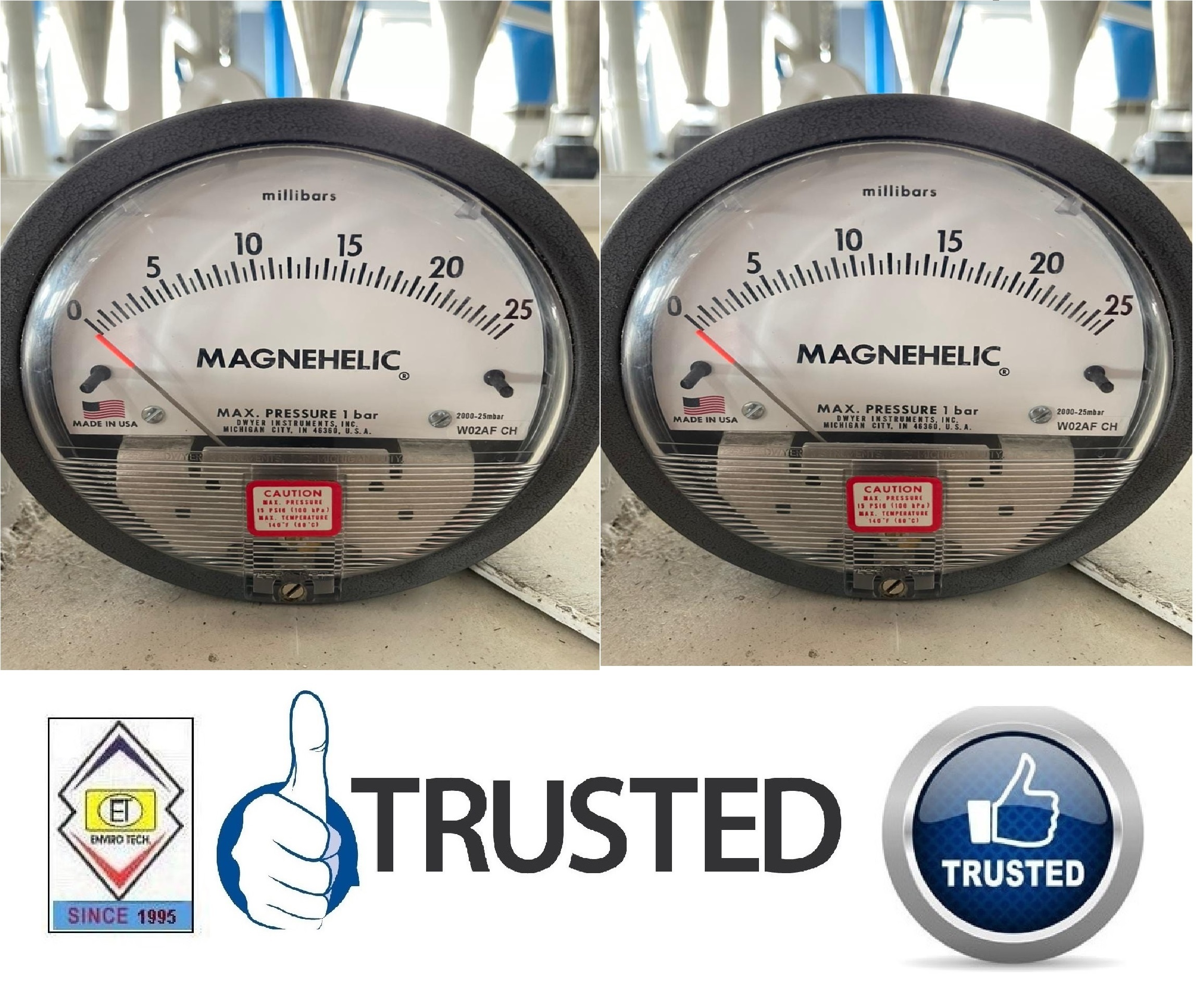 Analog Dwyer Series 2000 Magnehelic Differential Pressure Gauge - Metal Alloy, 4 Inch Dial Size, White/black Color | Accurate Measurement With ±2% Accuracy, Ideal For Pharmaceutical Industries