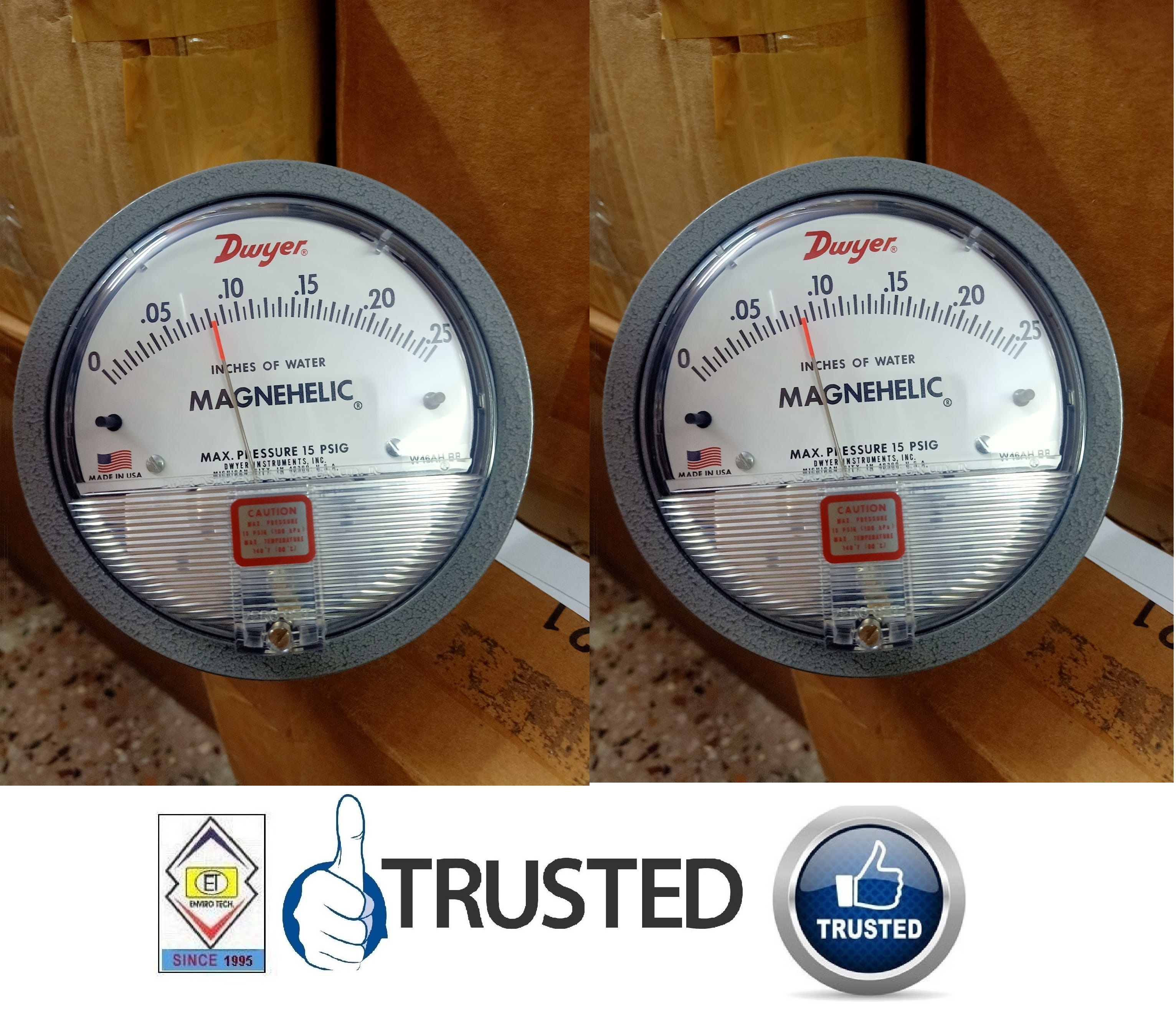 Analog Dwyer Series 2000 Magnehelic Differential Pressure Gauge - Metal Alloy, 4 Inch Dial Size, White/black Color | Accurate Measurement With ±2% Accuracy, Ideal For Pharmaceutical Industries