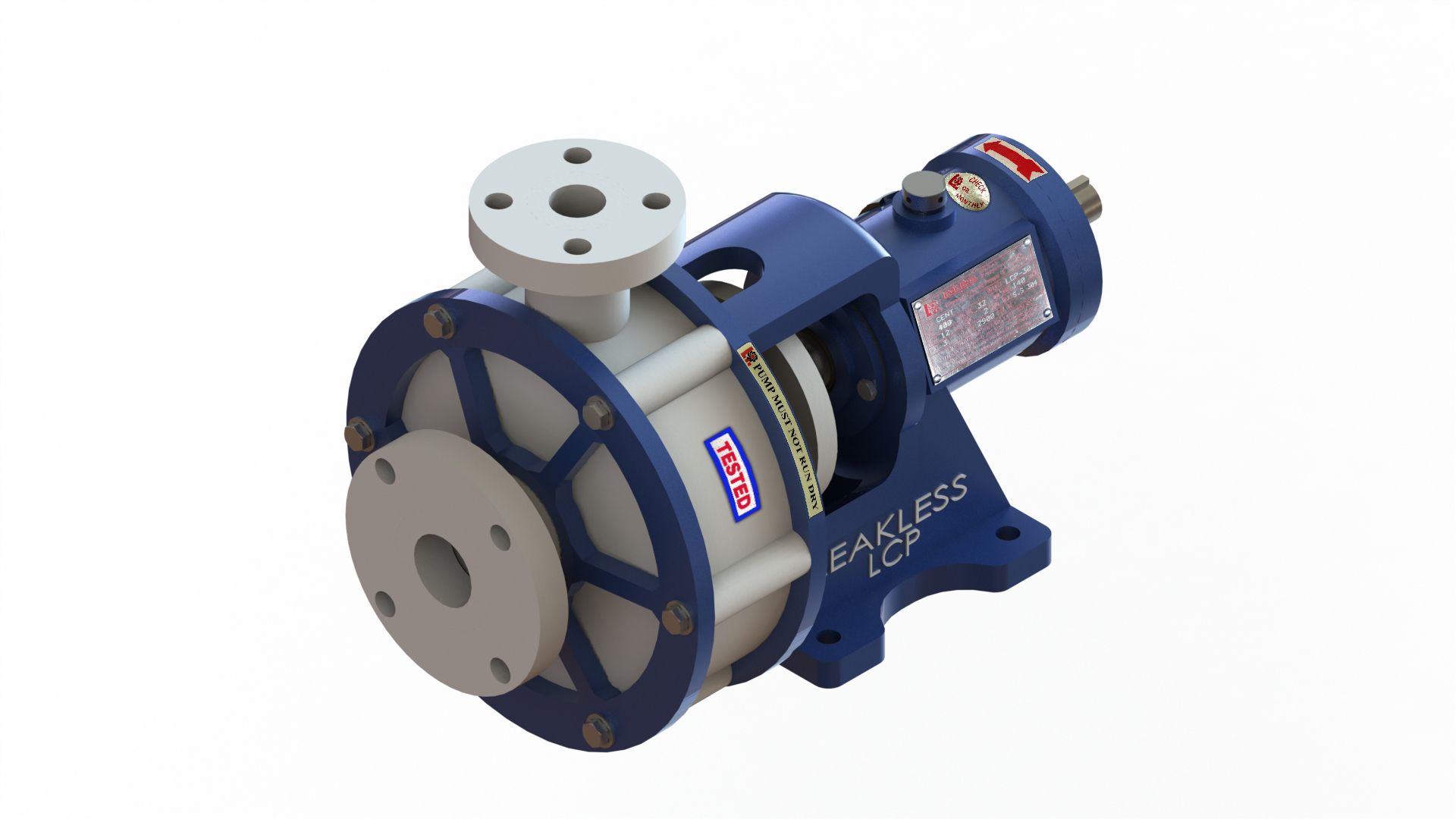 Pp Centrifugal Pump - Color: Bright Blue