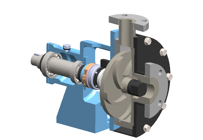 Industrial Pp Centrifugal Pump - Color: Bright Blue