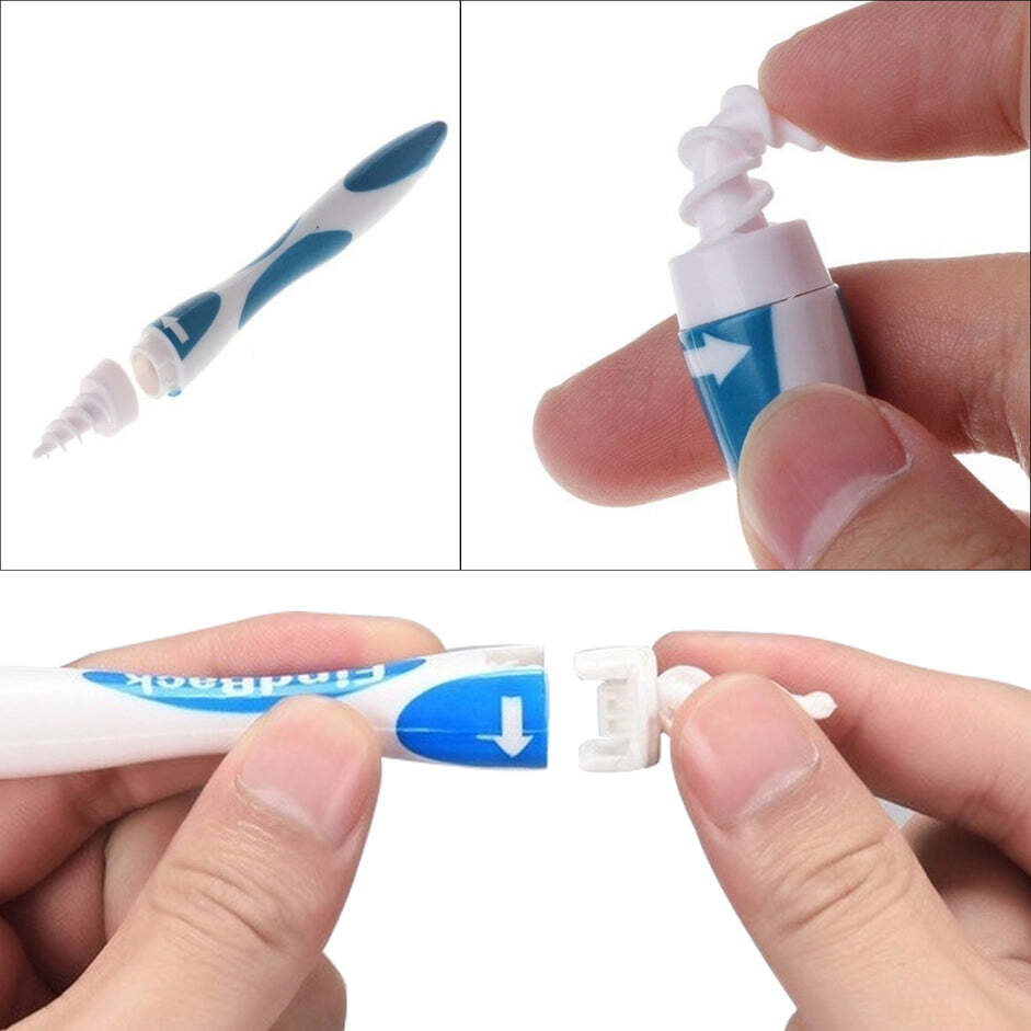 Smart Swab Silicone Easy Earwax Removal With 16 Replacement Soft Tips - 250 Grams, Multi-color | Safe And Gentle For All Ages, Easy To Clean