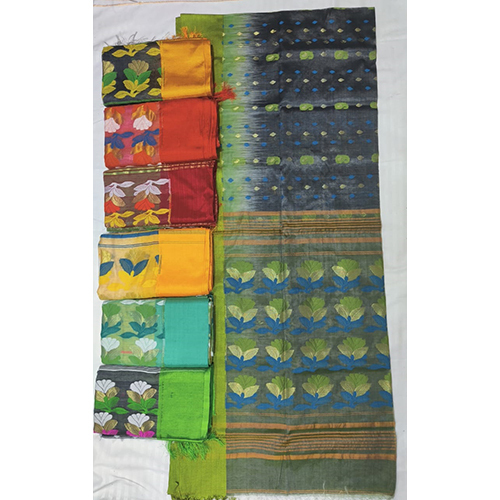 ब्लू वेलवेट हैंडलूम साड़ी