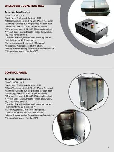 Ss304 Panel Enclosure Junction Box Ssbox Sscabletray Ssfittings Ssfabrication Ssplate Sstube Sshardware