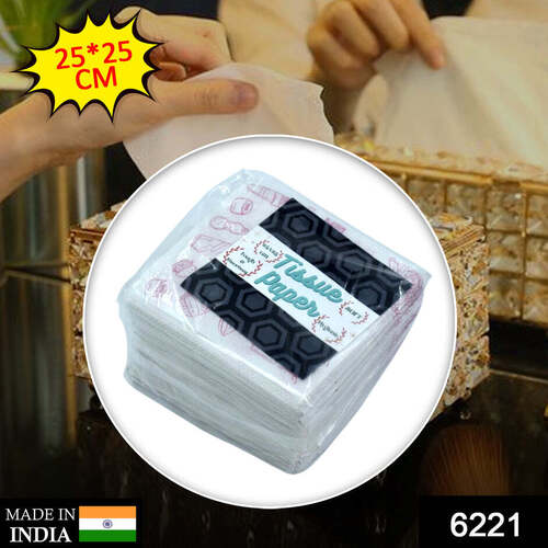 Tissue Paper For Wiping And Cleaning Purposes Of Types Of Things (6221) - White, Highly Absorbent Material, Versatile For All Age Groups, 402 Grams