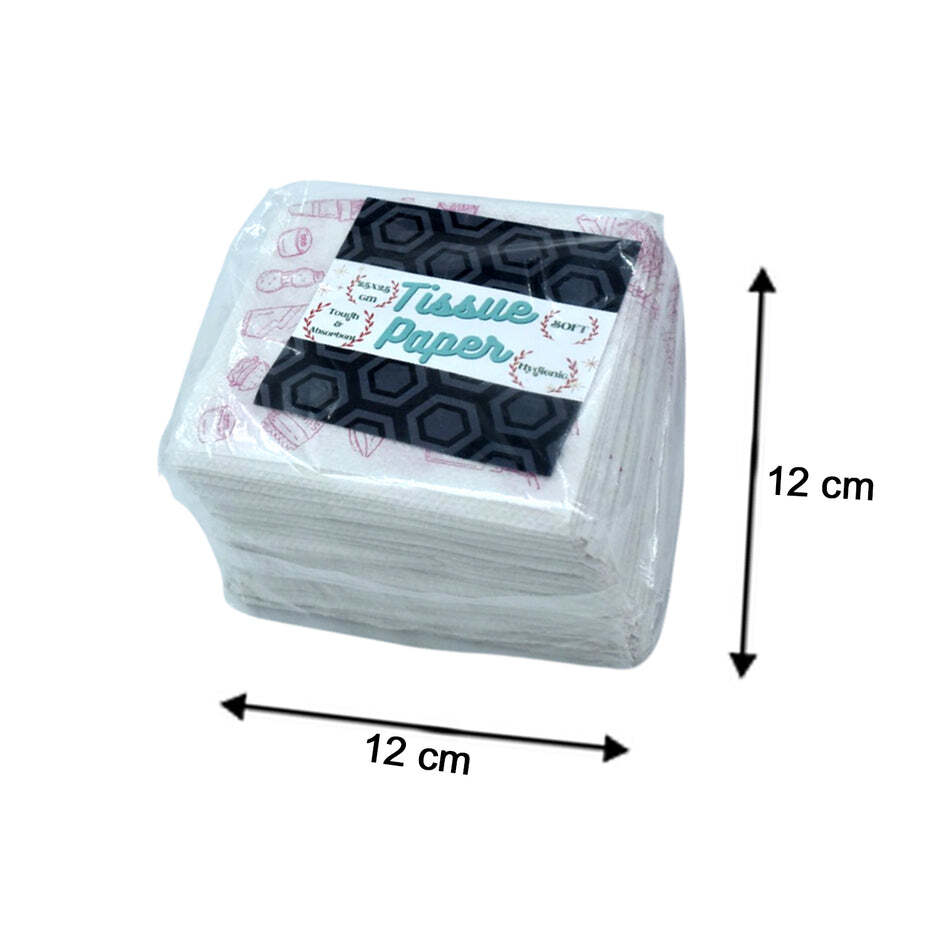 Tissue Paper For Wiping And Cleaning Purposes Of Types Of Things (6221) - White, Highly Absorbent Material, Versatile For All Age Groups, 402 Grams
