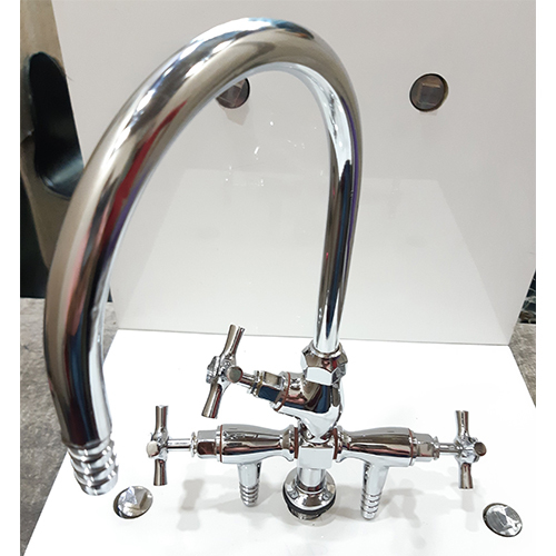 Silver Three Way Angle Cock ( Medium)