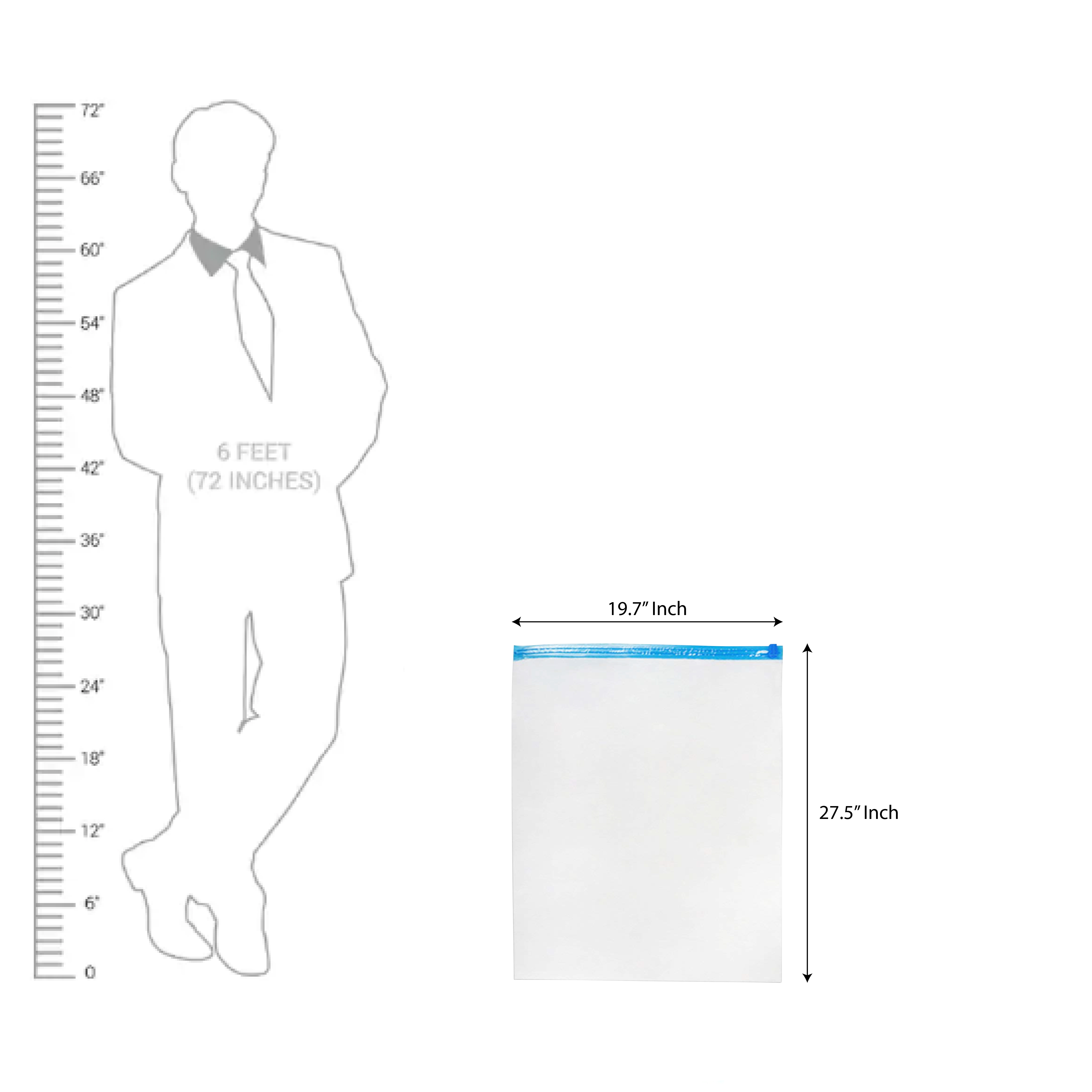 Vacuum Storage Bags Small ( 50 Cms X 70 Cms ) - Color: Transparent