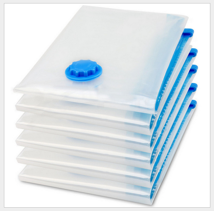 Vacuum Storage Bags Extra Large - Laminated Material, 100x80 Cm, Transparent | Heat Seal Double String Design, 3-month Warranty, Dust & Moisture Protection