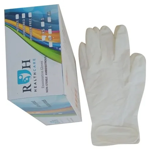 White Ambidextrous Examination Gloves