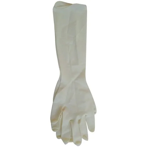 Pale Yellow Examination Latex Gloves - Feature: Breathable