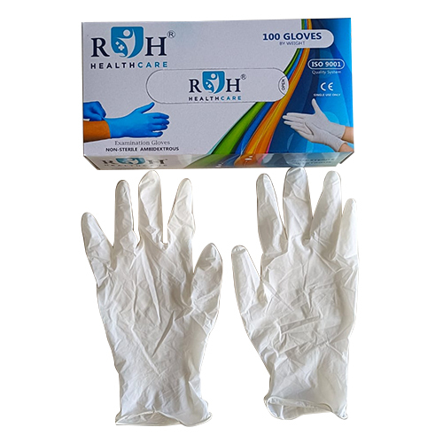 Examination Nitrile Gloves - Nitrile Material, Single-Use, White Color | Waterproof, Breathable, Powder-Free, Excellent Chemical Resistance