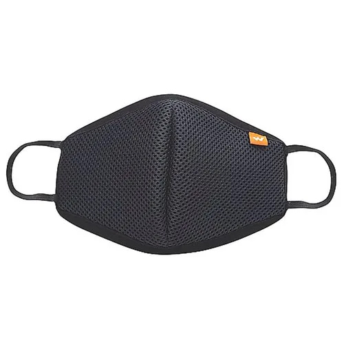 Wildcraft W95 Reusable Face Mask - Melt Blown Fabric Multiple Use | Suitable For All Ages Adjustable Fit Black Color