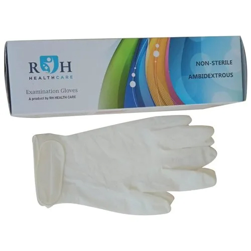 White Ambidextrous Examination Gloves