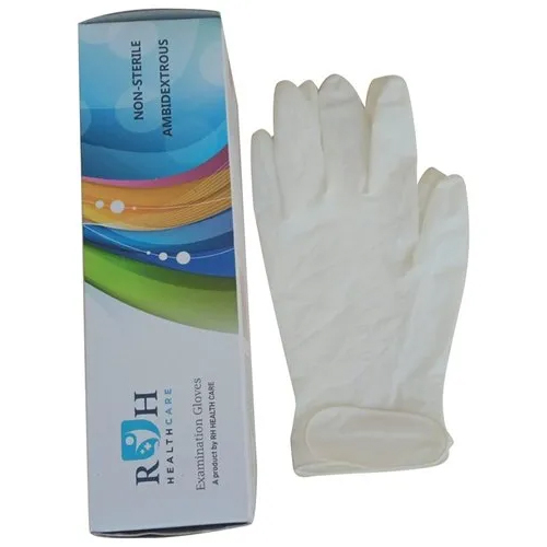 White Ambidextrous Examination Gloves
