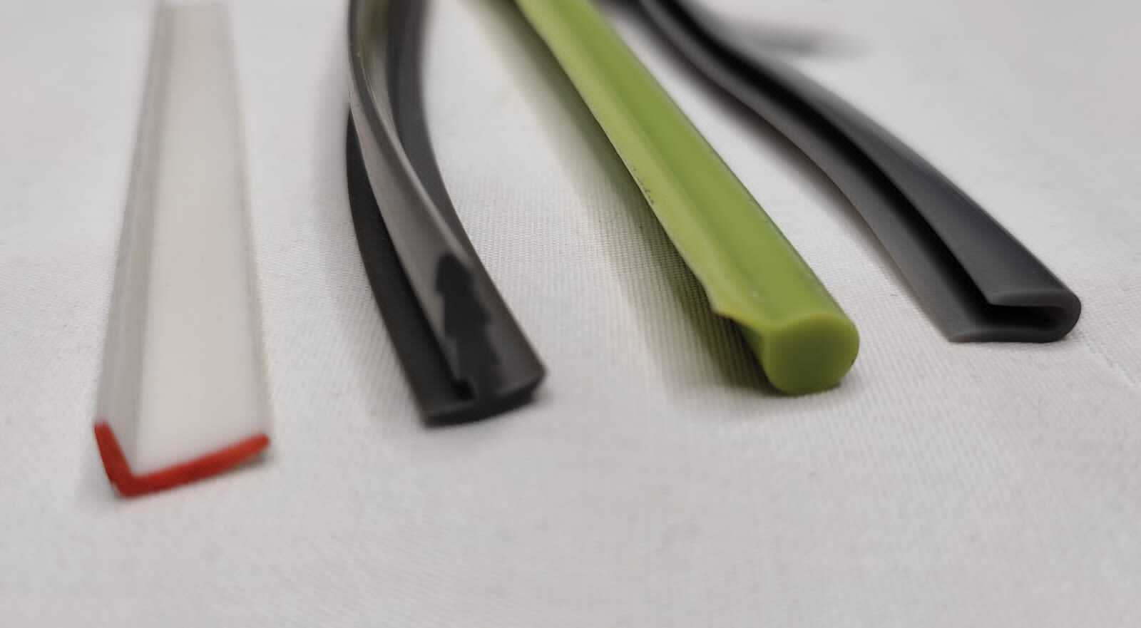 Flexible  Pvc Profile - Color: Red Beige Brown Gray