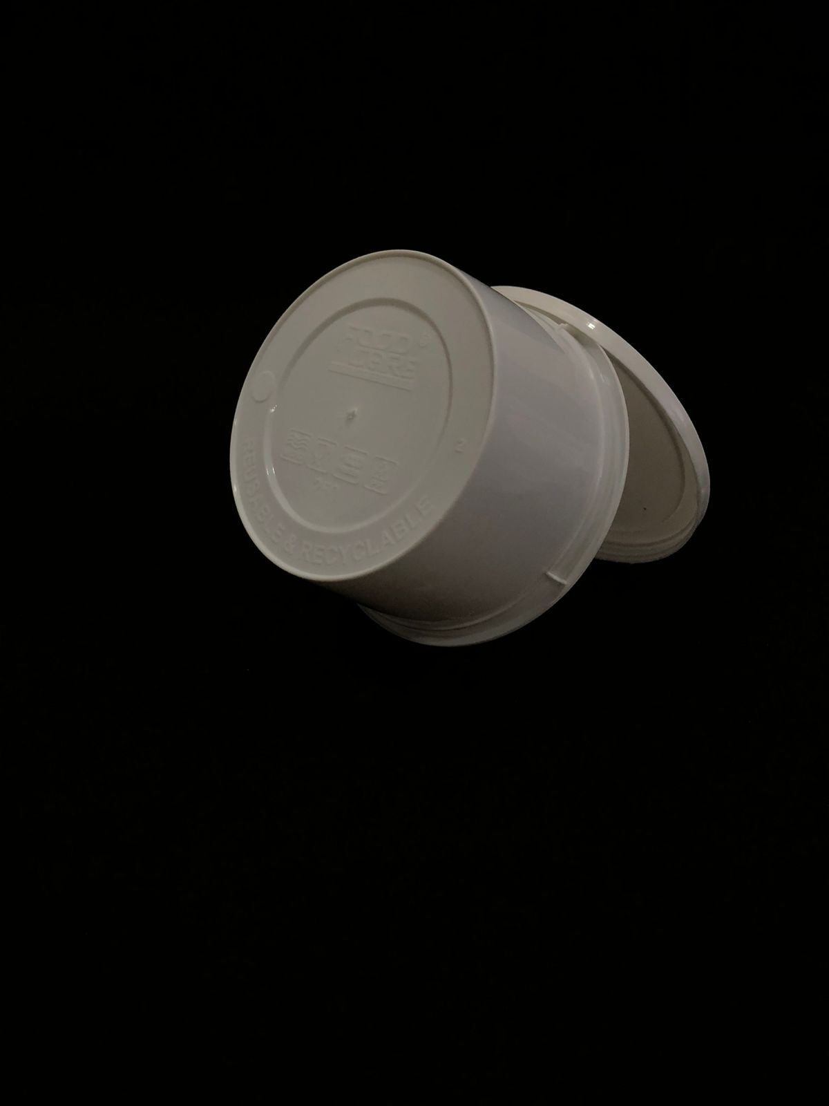 250 Ml White Plastic Food Container - Pp Material, Injection Molded Design | Versatile Use For Food Packaging, Durable And Lightweight