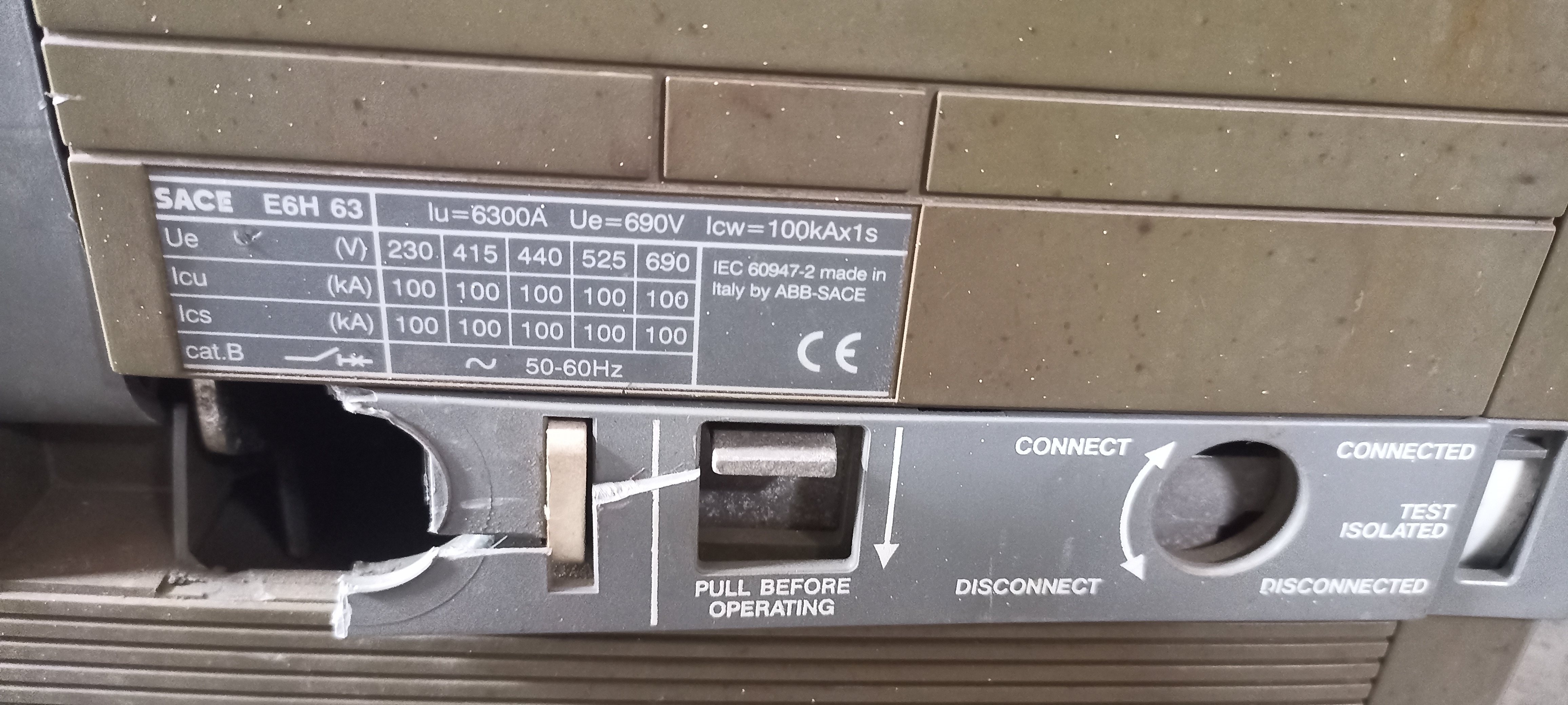 Abb 6300a 3p Air Circuit Breaker (Acb)