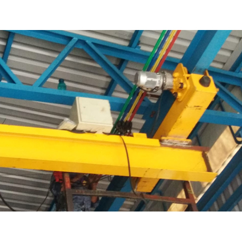 Yellow Industrial Underslung Crane