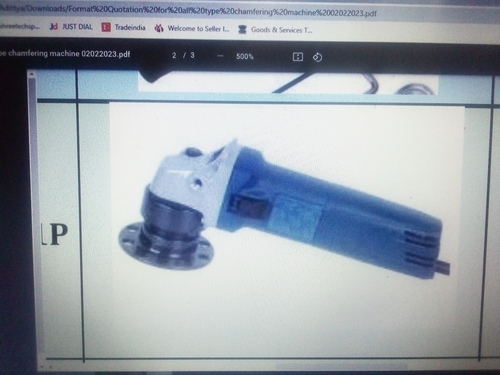 Mini Chamfering Machine Pniumatic