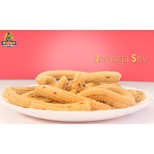 Jeeraga Sev - Chickpea Flour Snack, Regular Size, Salty & Spicy, Crispy Texture with Cumin Flavor