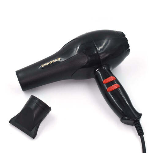 Professional Stylish Hair Dryers For Women And Men (1337a) - 750g, Multi / Assorted Color | Powerful Ac Motor, Two Heat/speed Settings, Cool Shot Button, Two Detachable Nozzles