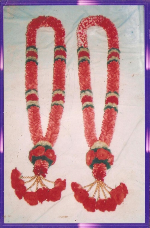 लाल गुलाब की माला