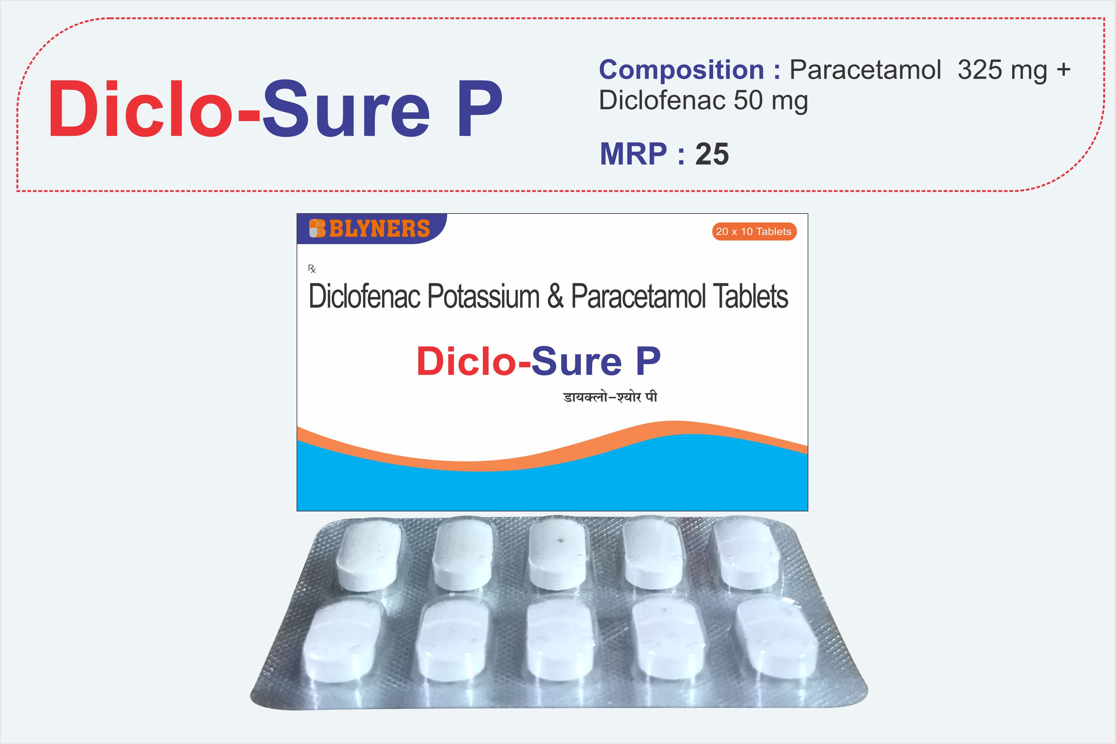 Diclofenac And Paracetamol Tablets
