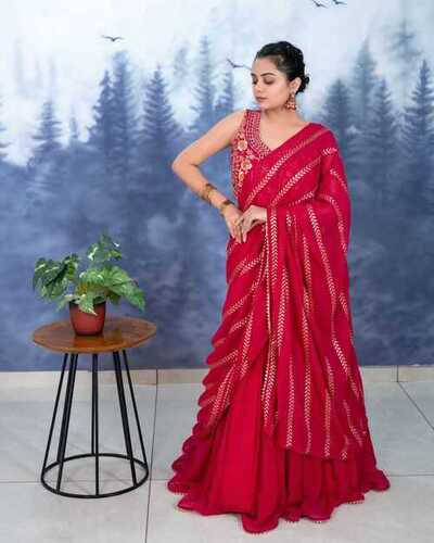Red Designer Bridal Saree