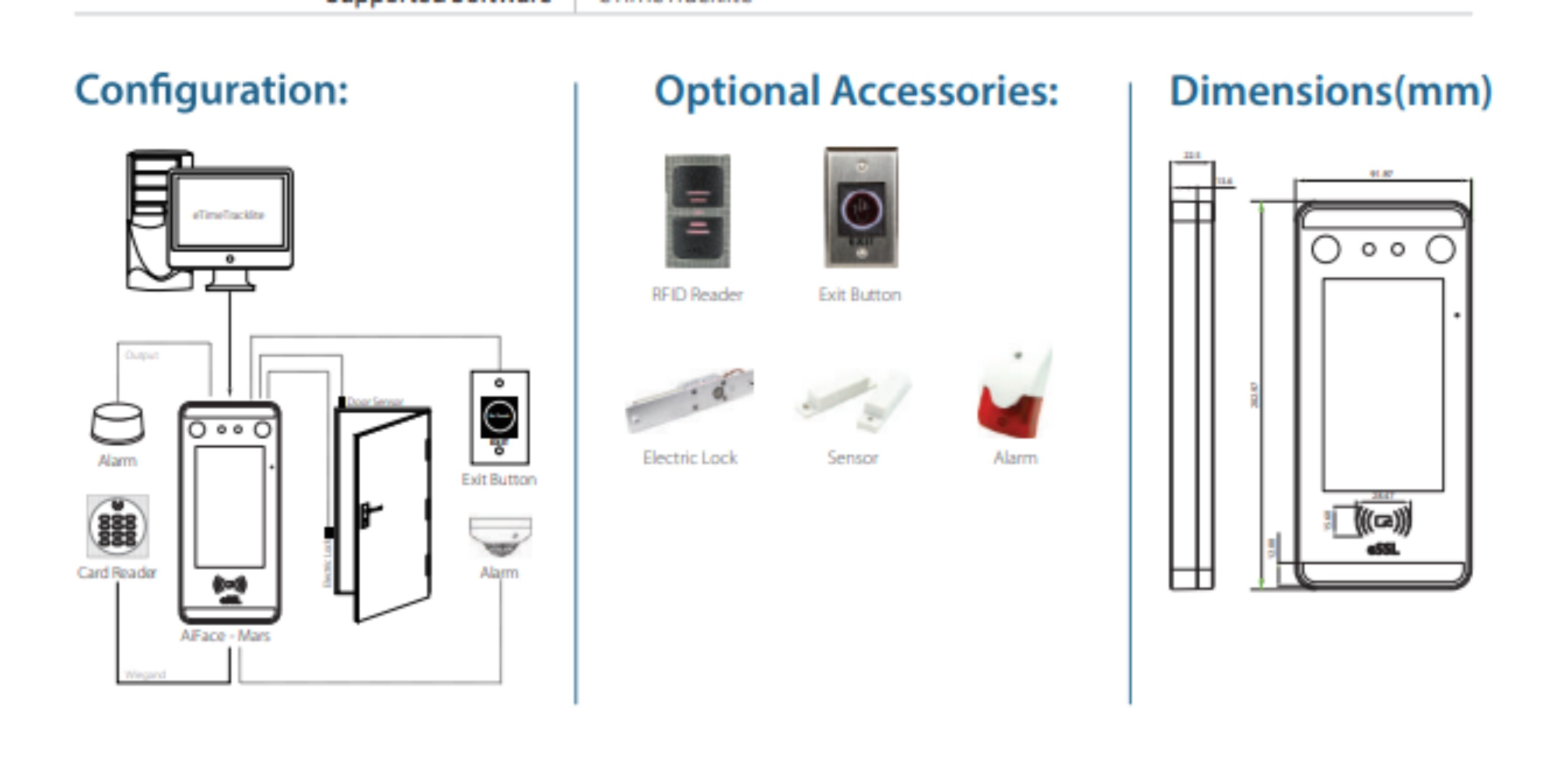 Essl Mars Biometric - Material: Abs