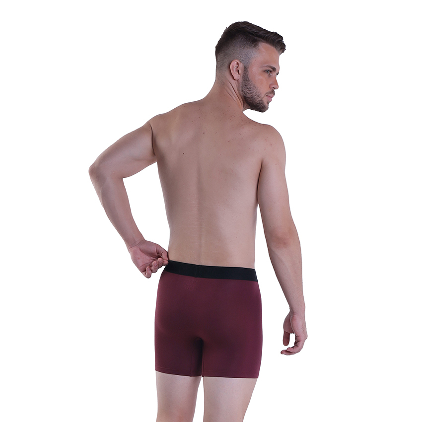 Maroon Plain Boxer Underwear