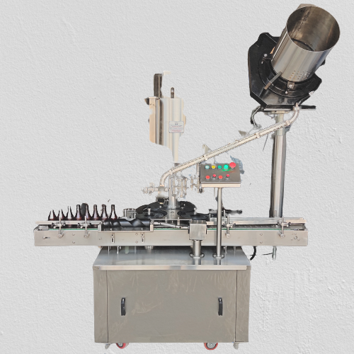 Automatic Single Head Cap Sealing Machine - Stainless Steel, Silver Color | High Performance, Plc Control, Electric Drive, 1 Year Warranty, Simple Control