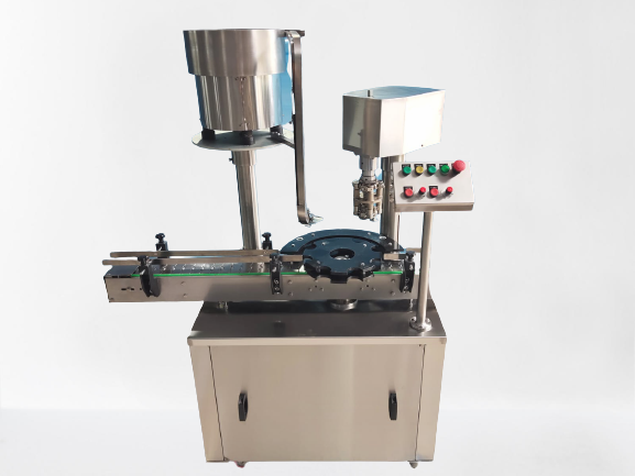 Automatic Single Head Cap Sealing Machine - Stainless Steel, Silver Color | High Performance, Plc Control, Electric Drive, 1 Year Warranty, Simple Control