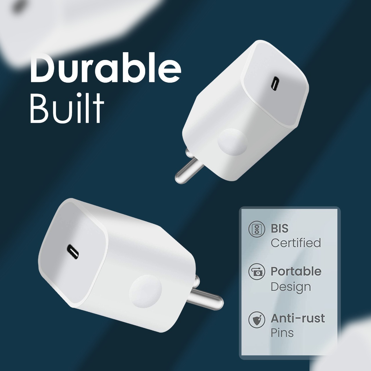 20w Pd 3.0 Mobile Charger - Pc+abs Material White Color | Surge Protection Over Voltage Over Current & Over Temperature Safety Features