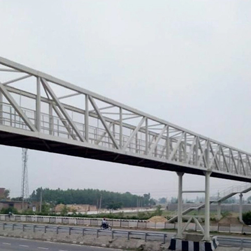 Foot Over Bridge - Mild Steel Structure, Durable Design for Enhanced Pedestrian Safety and Easy Access