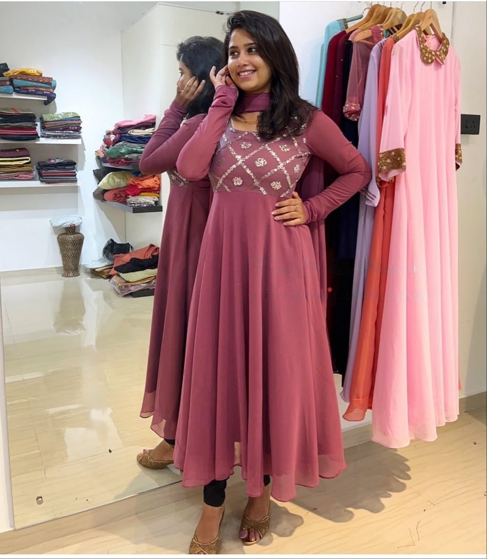 Washable Embroidered Georgette Kurti