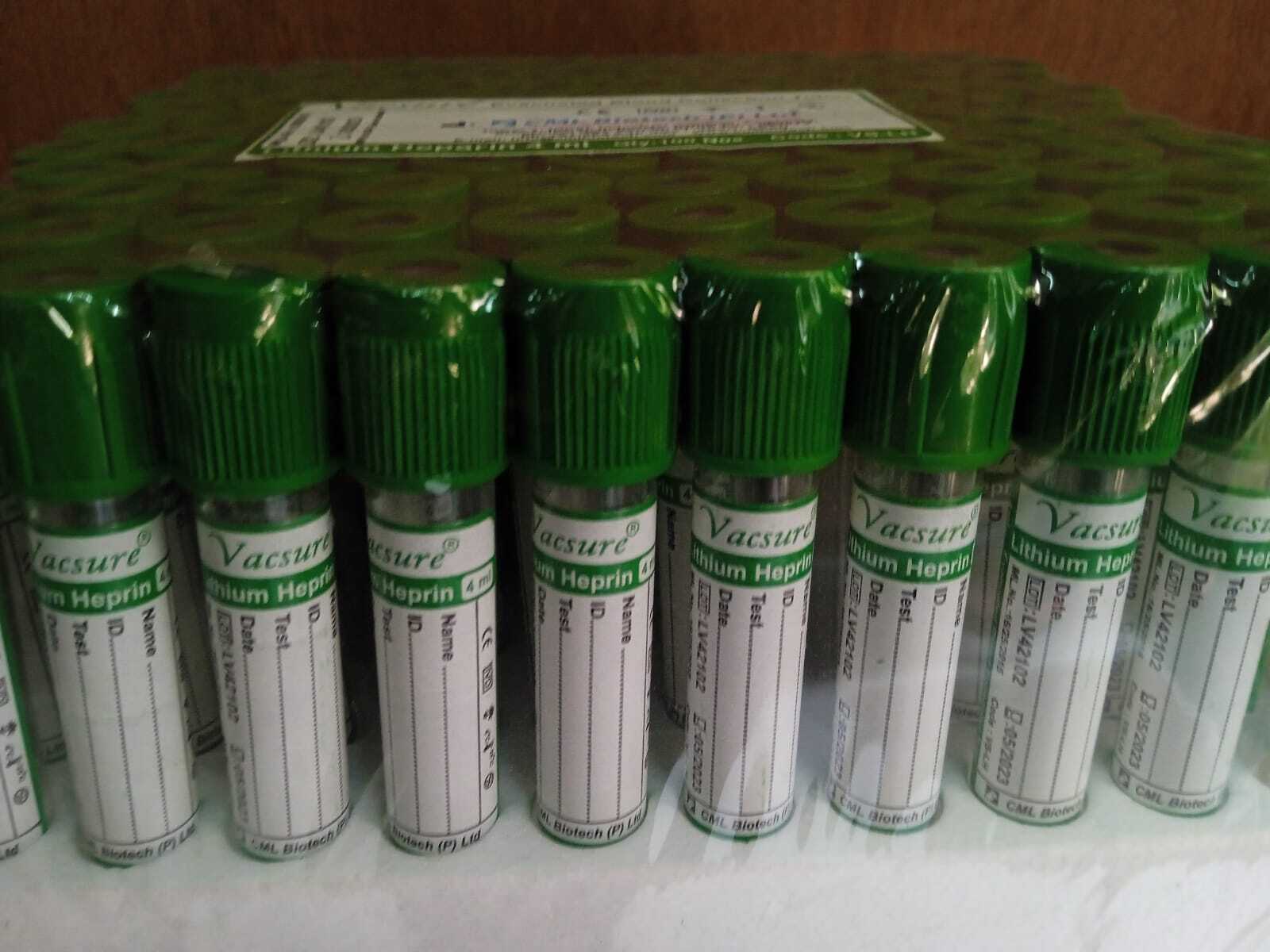 Vacuum Lithium Heparin Tubes